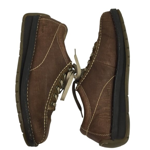 Dr. Martens Mens 9 Brown Casual Lace-Up Oxford Sneakers Shoes - Picture 4 of 12